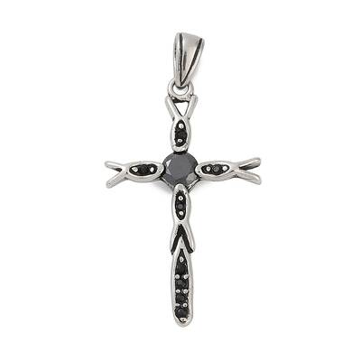 316 Surgical Stainless Steel Micro Pave Cubic Zirconia  Pendants