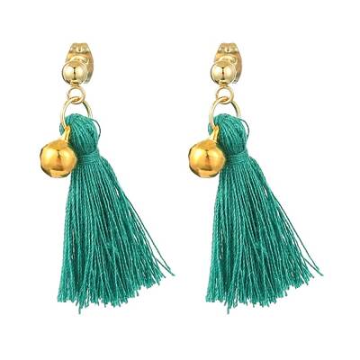 Christmas Tree Tassel Dangle Earrings