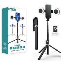 New 67'' Phone Tripod with Fill Light & Remote, Selfie Stick Tripod, Extendable Stand for iPhone 16/15/14/13/12 & Android, St...