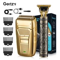 GERTZY Electric Shaver and Hair Clipper Kit for Men, Rechargeable Cordless Grooming Set, Professional Beard Trimmer & Haircut...