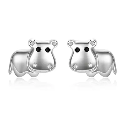 Sterling Silver Seahorse Stud Earrings