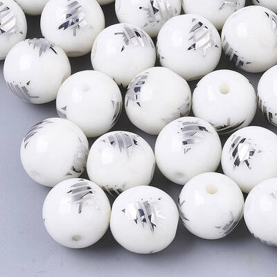 Christmas Opaque Glass Beads