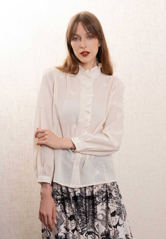 Blouse 122 Beige | Color: BEIGE | Size: M