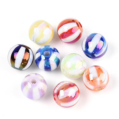 UV Plating Opaque Acrylic Beads