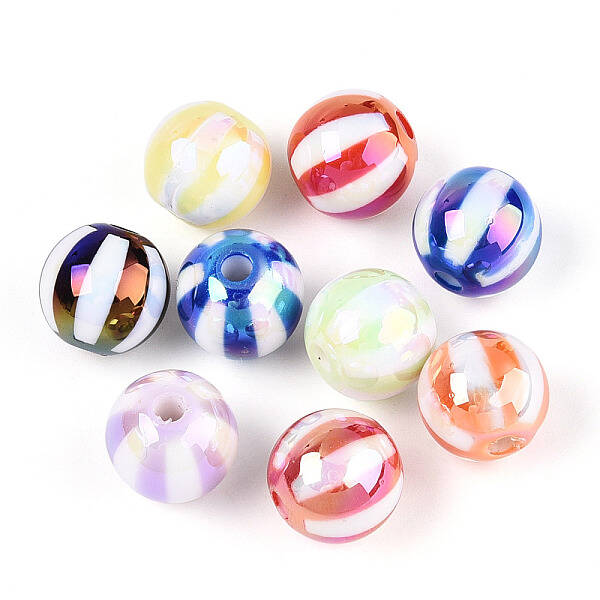 UV Plating Opaque Acrylic Beads