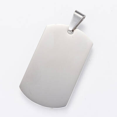Non-Tarnish 304 Stainless Steel Stamping Blank Tag Pendants