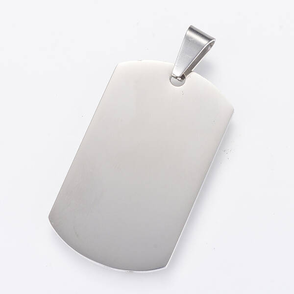 Non-Tarnish 304 Stainless Steel Stamping Blank Tag Pendants
