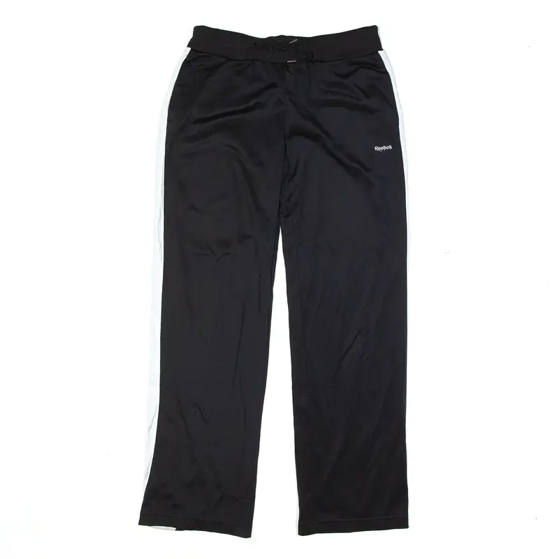 REEBOK Track Pants Black Straight Womens M W28 L30