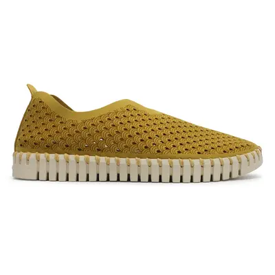 Ilse Jacobsen Tulip 3275 Textile Women's Slip On Shoes - Golden Rod - Size:US 11 Women