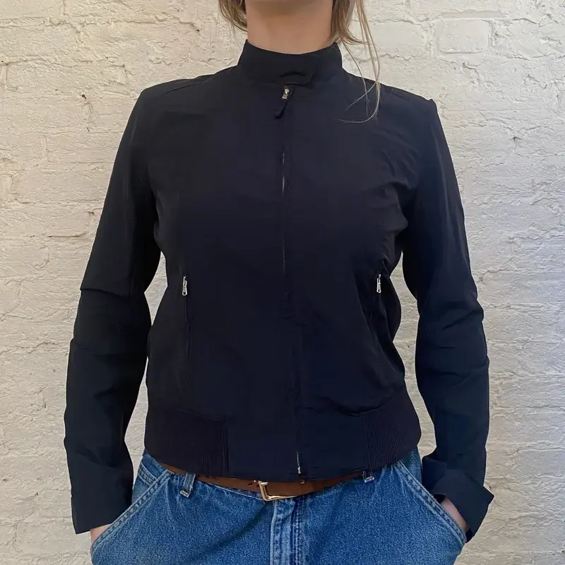 Sisley Jacket - Medium Black Polyester Blend