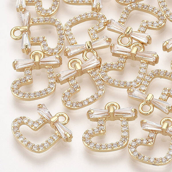 Brass Cubic Zirconia Charms