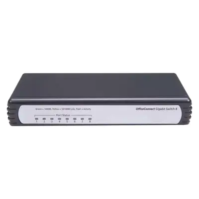 JD841A#ABA HP OfficeConnect V1405C-8G 8 x RJ-45 Ports 10/100/1000Base-T Layer 2 Unmanaged Rack-mountable Gigabit Ethernet Net...