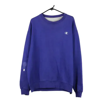 Champion Sweatshirt - XL Blue Cotton Blend