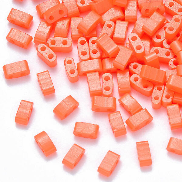 2-Hole Baking Painted Glass Seed Beads