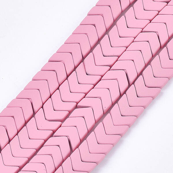 Spray Painted Non-magnetic Synthetic Hematite Beads Strands