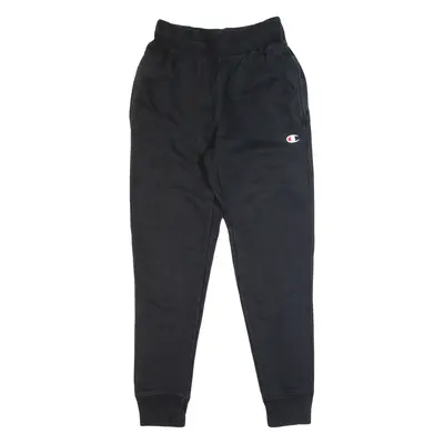 CHAMPION REVERSE WEAVE Mens Joggers Black Tapered S W24 L29