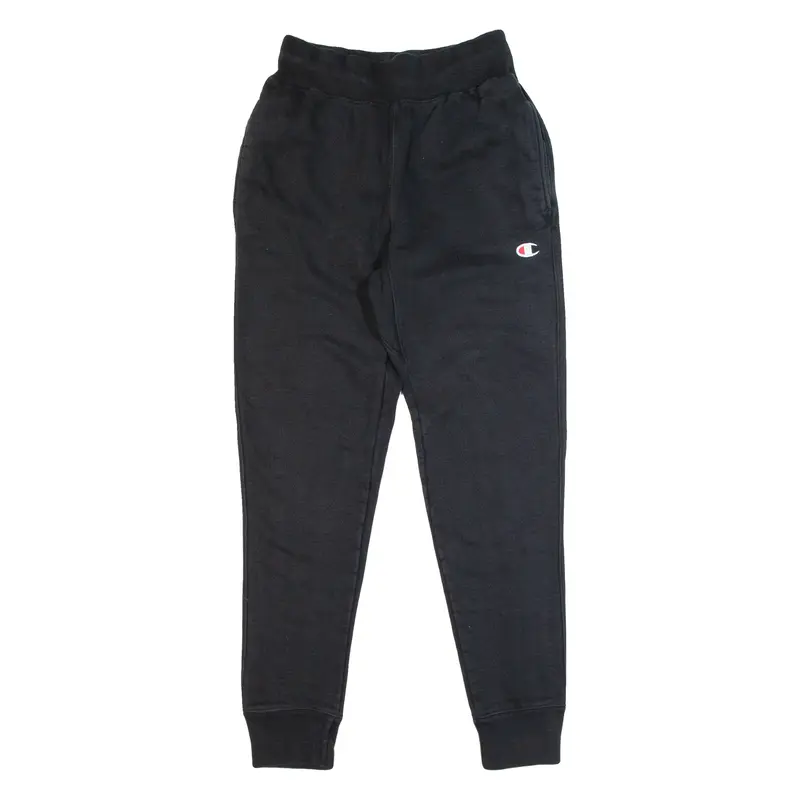 CHAMPION REVERSE WEAVE Mens Joggers Black Tapered S W24 L29