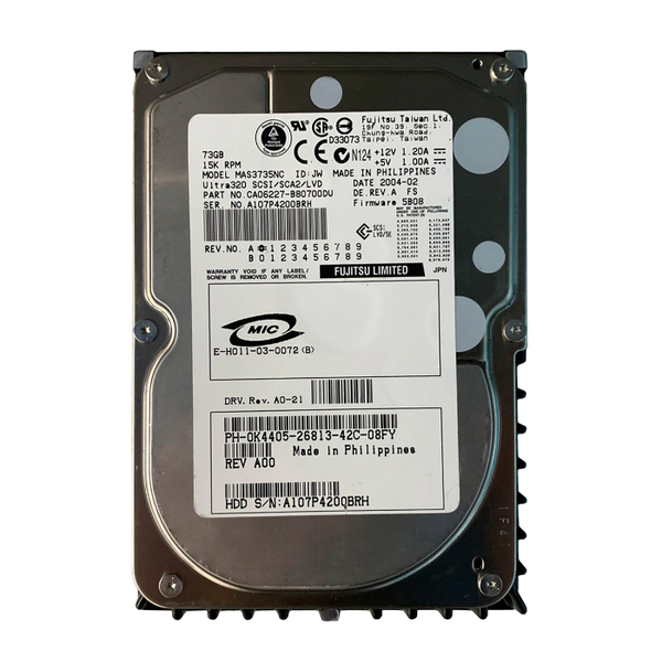 0K4405 Dell 73GB Ultra-320 SCSI 15000 3.5-inch Hard Drive