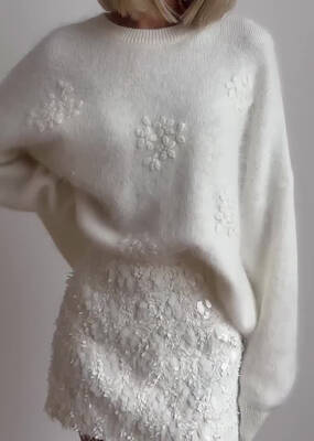 Textured Knit Sweater