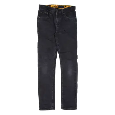 LEVI'S Boys Jeans Black Slim Straight W28 L30