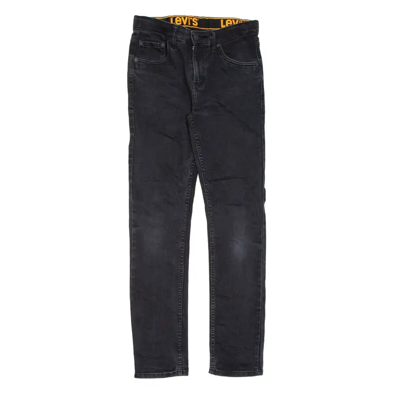 LEVI'S Boys Jeans Black Slim Straight W28 L30