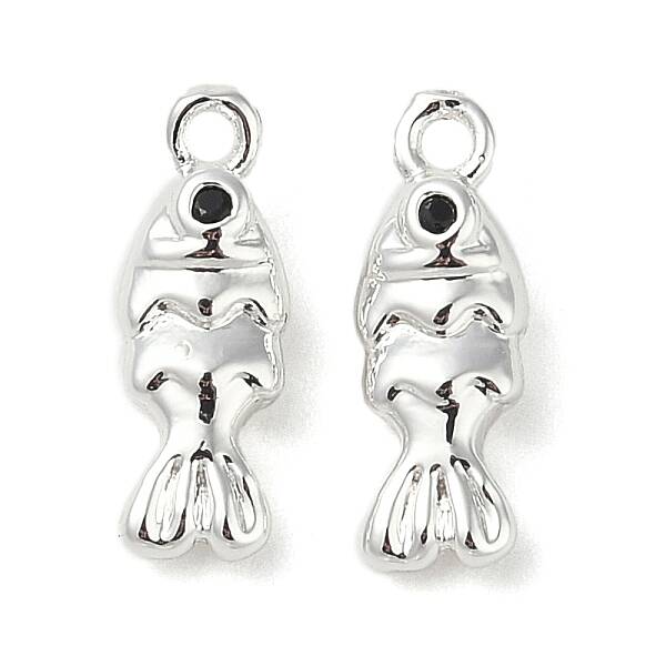 Brass Micro Pave Cubic Zirconia Pendants