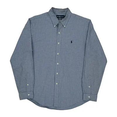 Ralph Lauren Checked Shirt - XL Blue Cotton