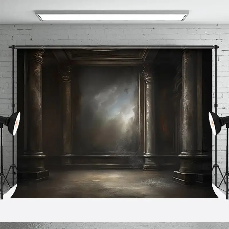 Retro Grey Old Master Backdrop Photo Stuido Props - Aperturee