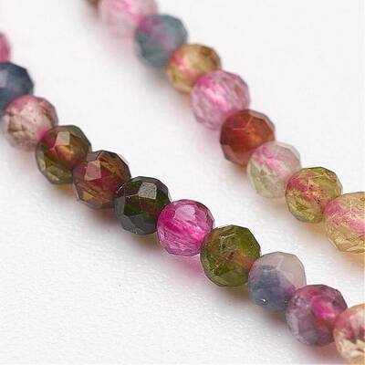 Natural Tourmaline Bead Strands