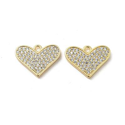 Brass Micro Pave Cubic Zirconia Pendants
