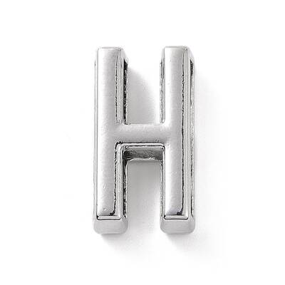 Alloy Letter Slide Charms