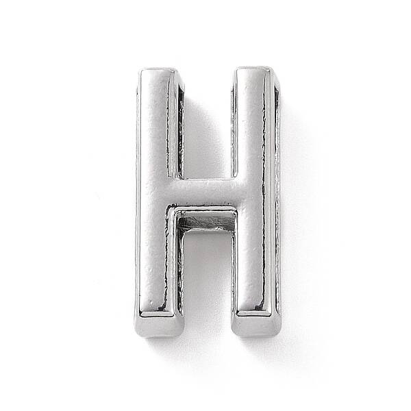 Alloy Letter Slide Charms