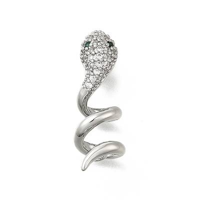 Brass Micro Pave Cubic Zirconia Pendants