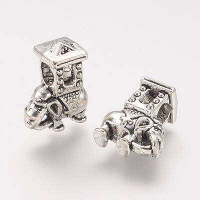Tibetan Style Alloy European Beads