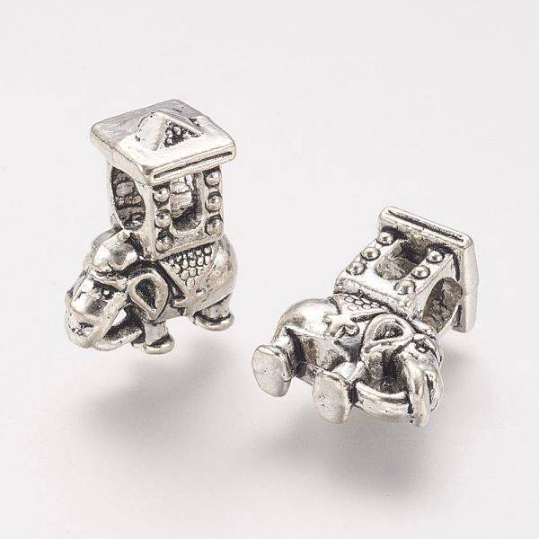 Tibetan Style Alloy European Beads