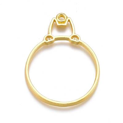 Alloy Open Back Bezel Pendants