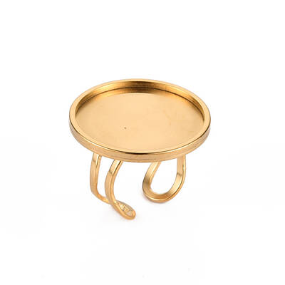 201 Stainless Steel Cuff Pad Ring Settings