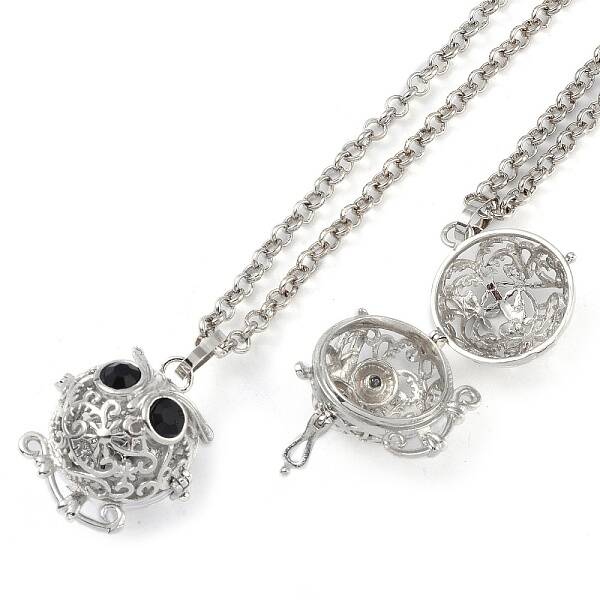 Brass with Rhinestone Pendant Necklaces