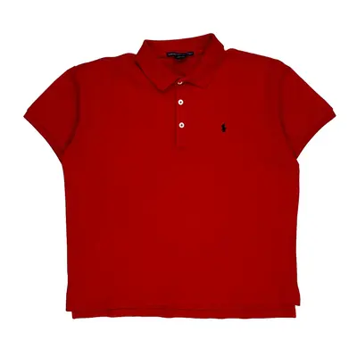 Ralph Lauren Sport Polo Shirt - Large Red Cotton | Size: large