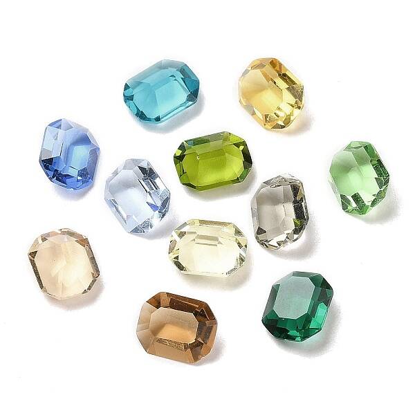 Pointed Back Glass Rhinestone Cabochons