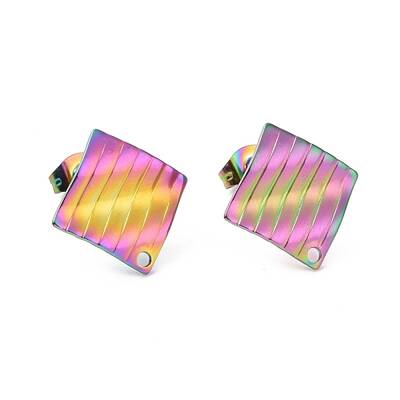 Ion Plating(IP) 304 Stainless Steel Stud Earring Finding