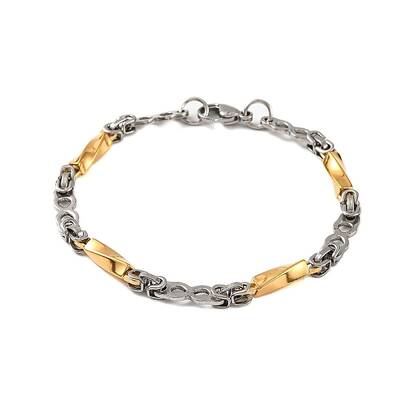 201 Stainless Steel Twist Link Chain Bracelets
