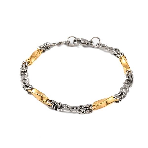 201 Stainless Steel Twist Link Chain Bracelets