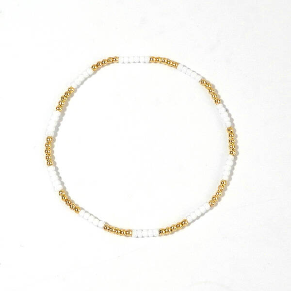 Brass Cross Seed Beads Bracelets