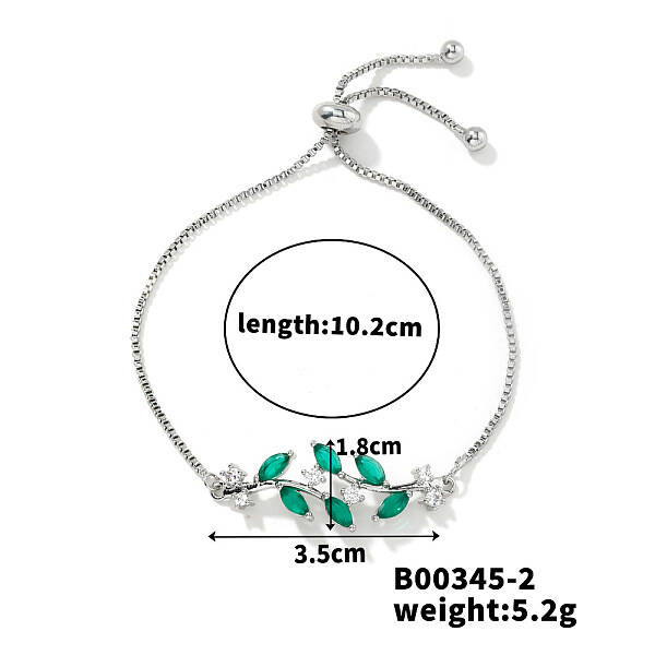 Fashionable European and American Style Rhinestone Slider Bracelets