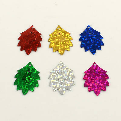 Ornament Accessories Leaf Plastic Paillette Beads