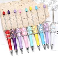 【P286】Moon bubble bead chain granulated sugar design DIY pen