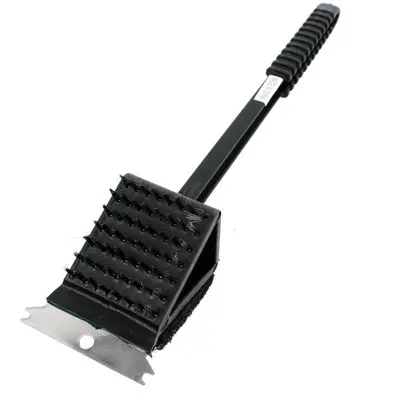 Household Barbecue Net Cleaning Brush and Baking Brush Tool | Color: Black