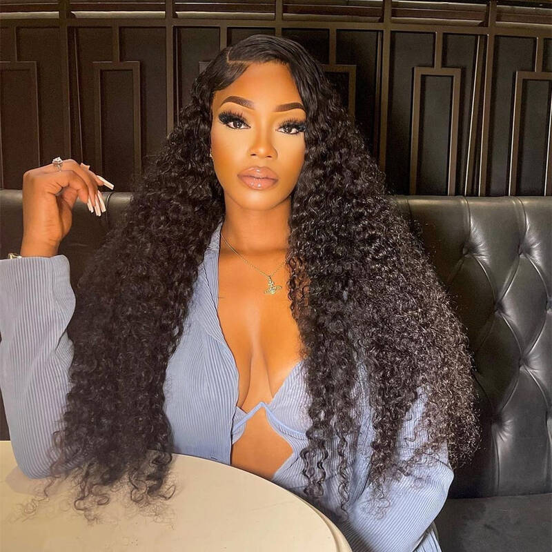 Water Wave Wear Go Wig HD Lace Front 180% Density Glueless Wig /
