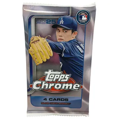 DIVISIONAL BREAK F241: Topps Chrome 2025 Blaster Pack MLB Baseball